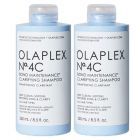 2x Olaplex No.4C Bond Maintenance Clarifying Shampoo 250ml